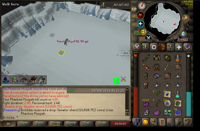 ilivtilidie's Venator Shard drop