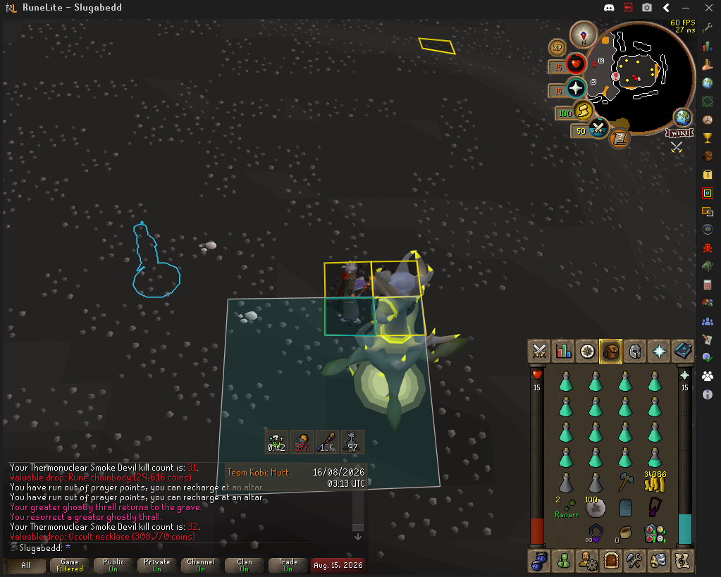 Slugabedd's Slayer Boss Uniques (Cerb, Rax, Thermy & Hydra) drop