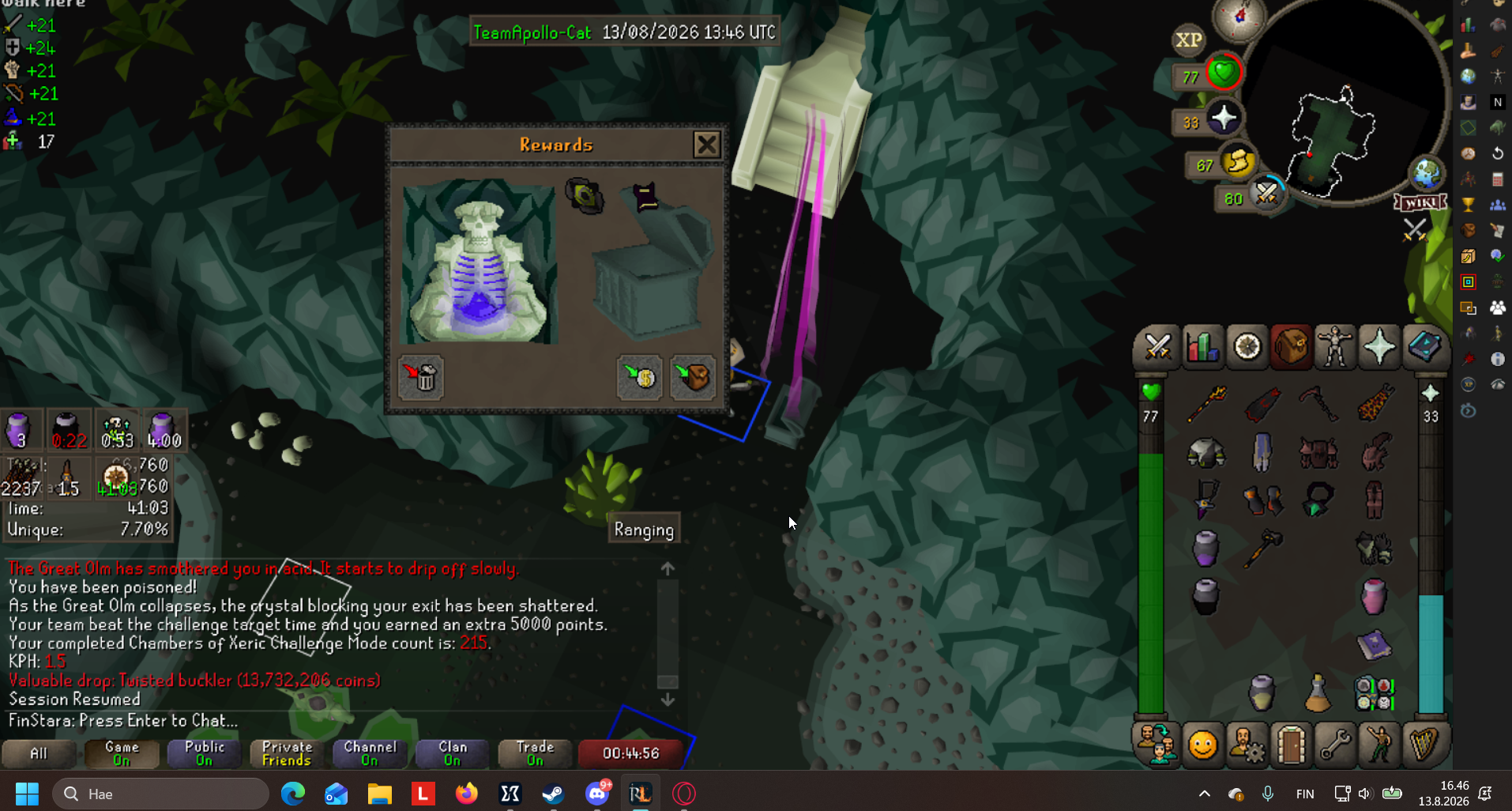 FinStara's Chambers of Xeric drop