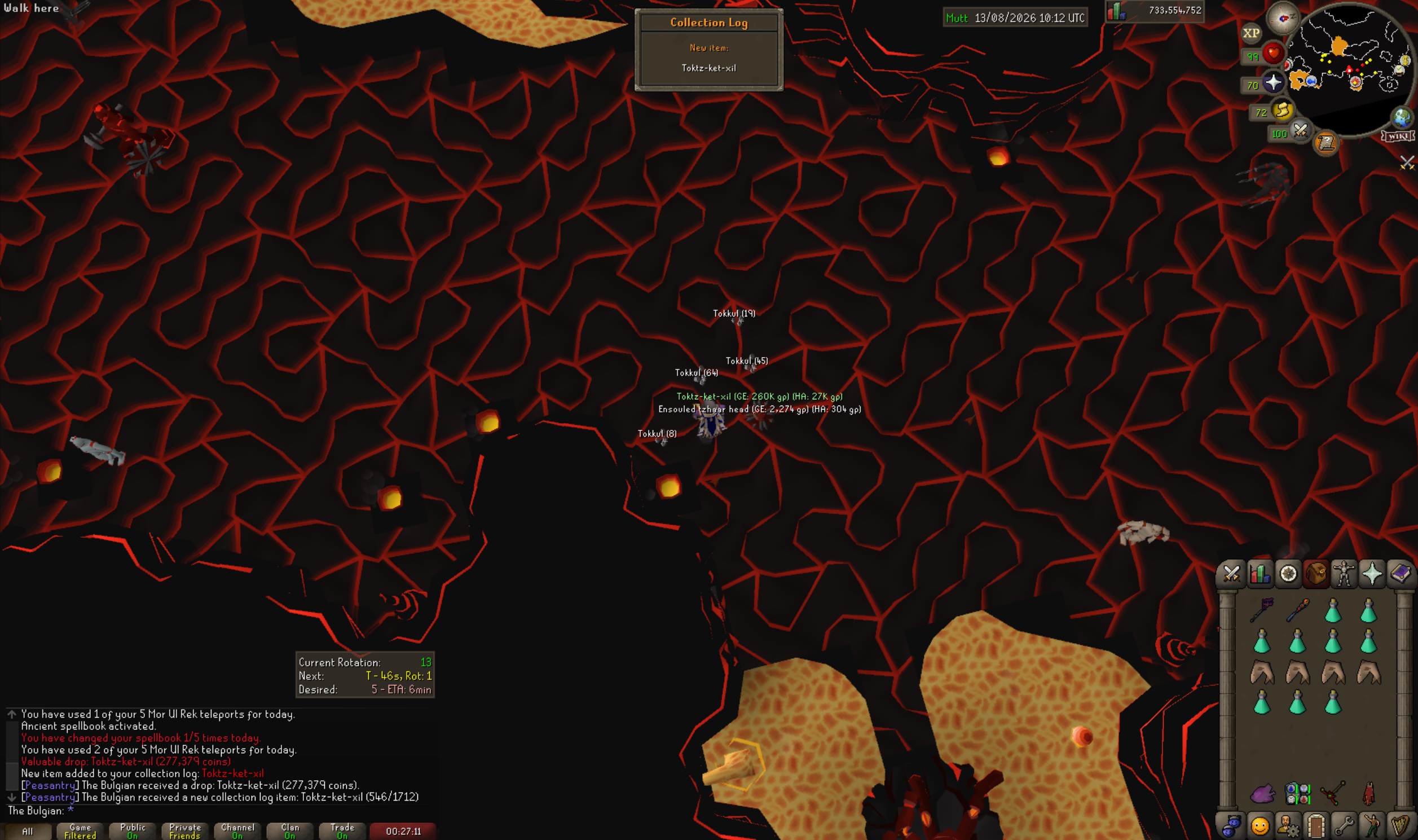 The Bulgian's Obsidian Armor drop