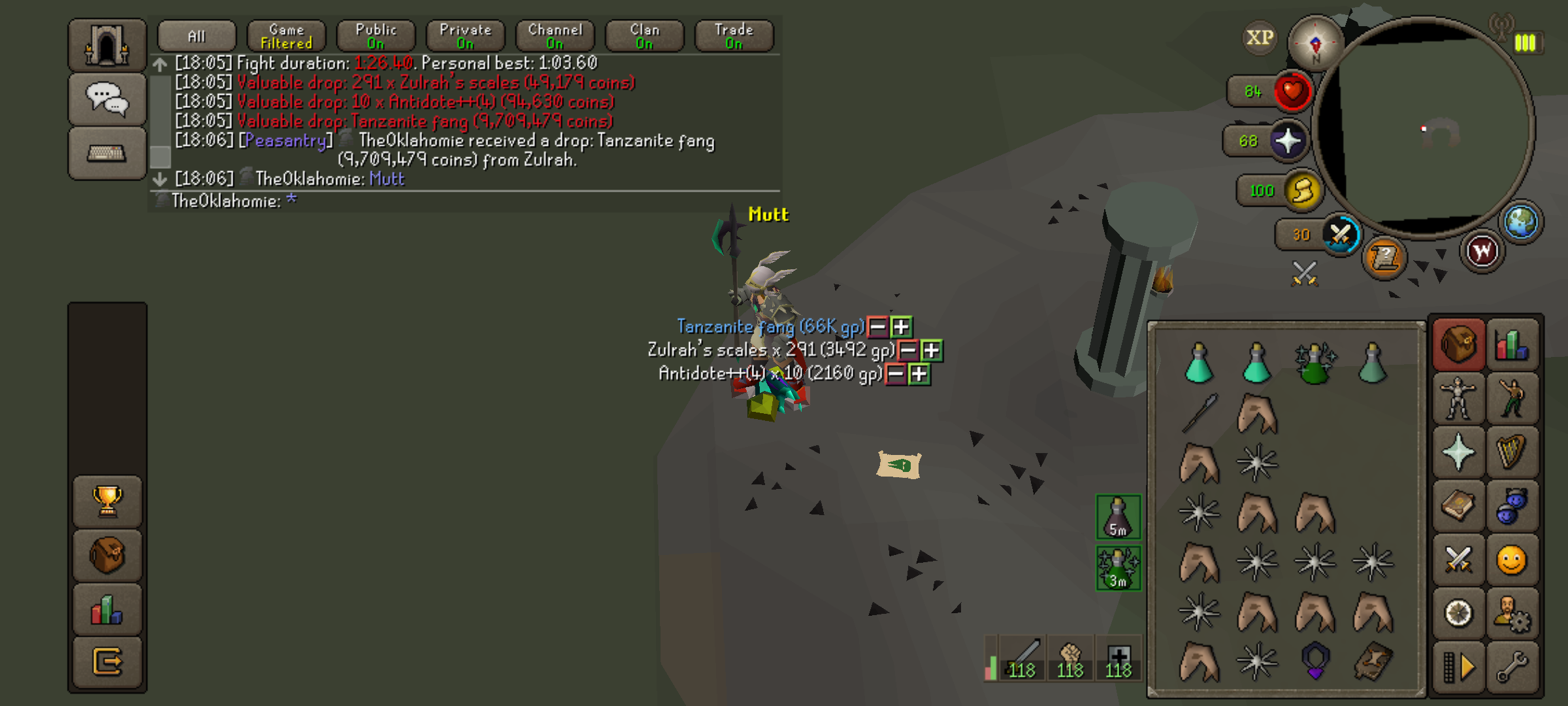 TheOklahomie's Zulrah drop