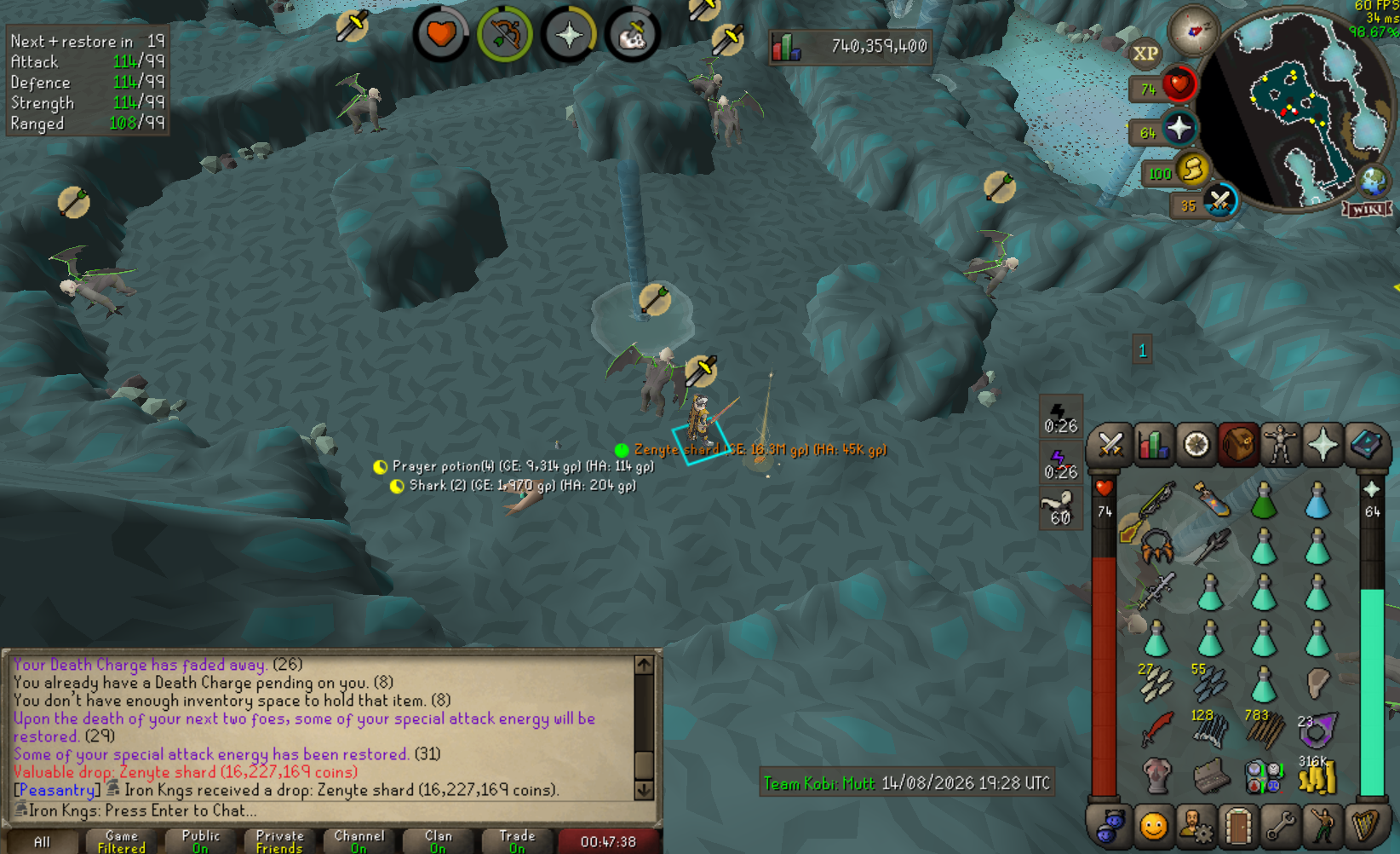 Iron Kngs's Demonic Gorilla Uniques drop