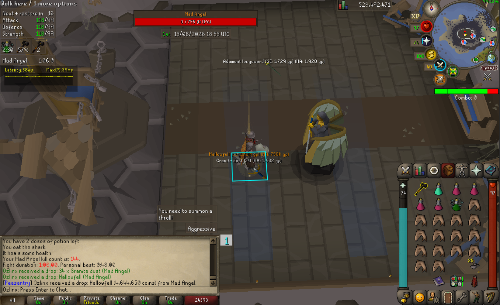 Ozlinx's Mad Angel drop