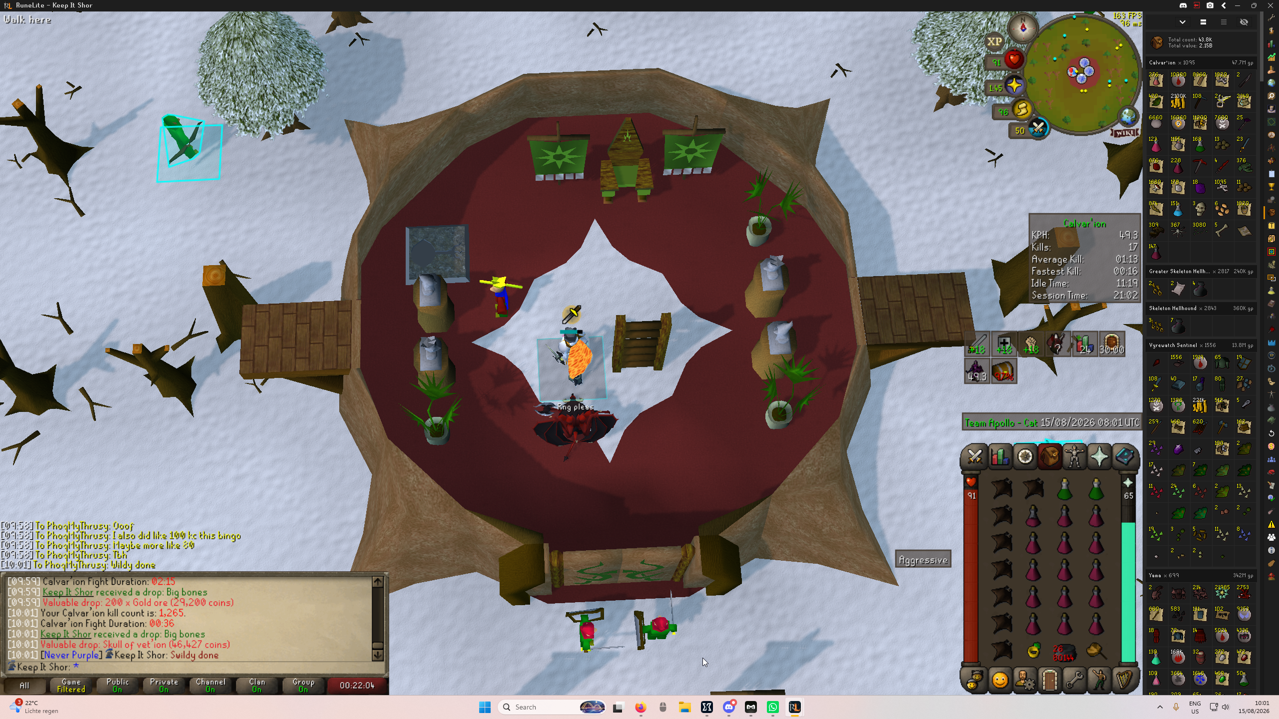 Keep it shor's Wilderness Bosses (Callisto, Venenatis & Vet'ion) drop