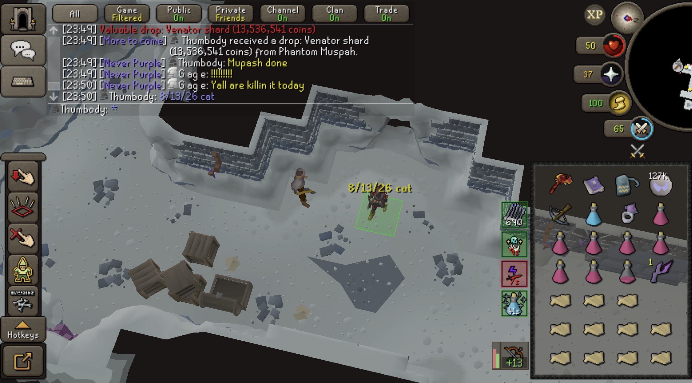 Thumbody's Venator Shard drop