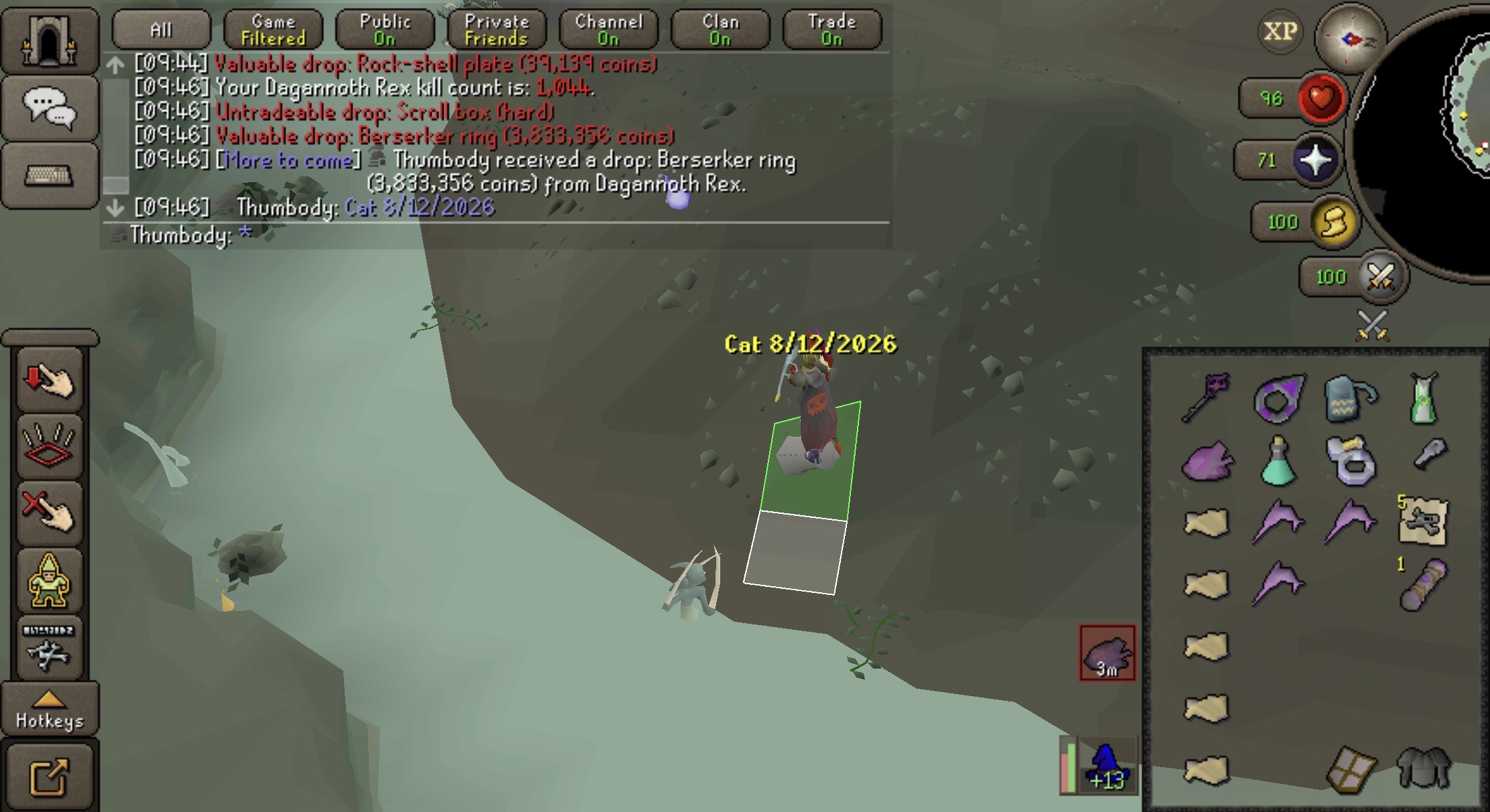 Thumbody's Dagannoth King Rings drop