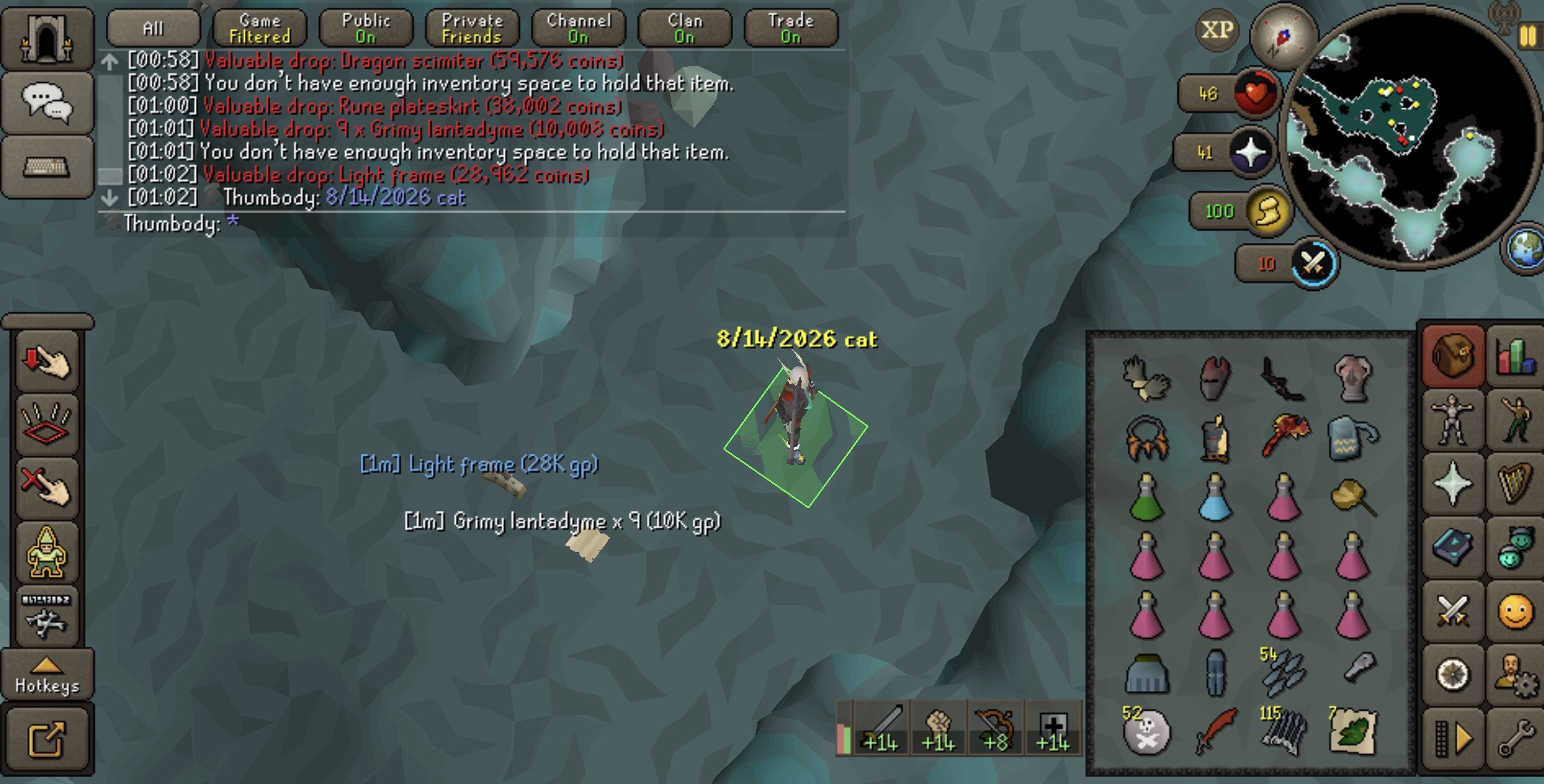 Thumbody's Demonic Gorilla Uniques drop