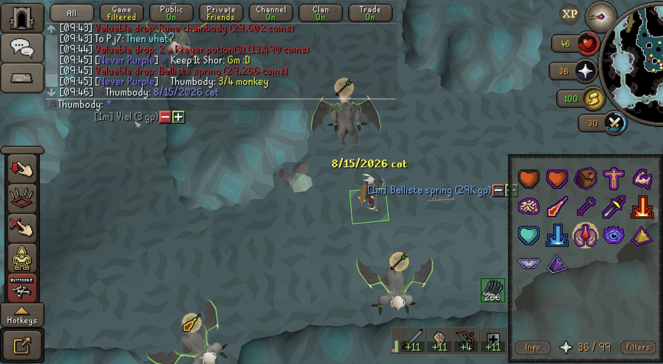 Thumbody's Demonic Gorilla Uniques drop