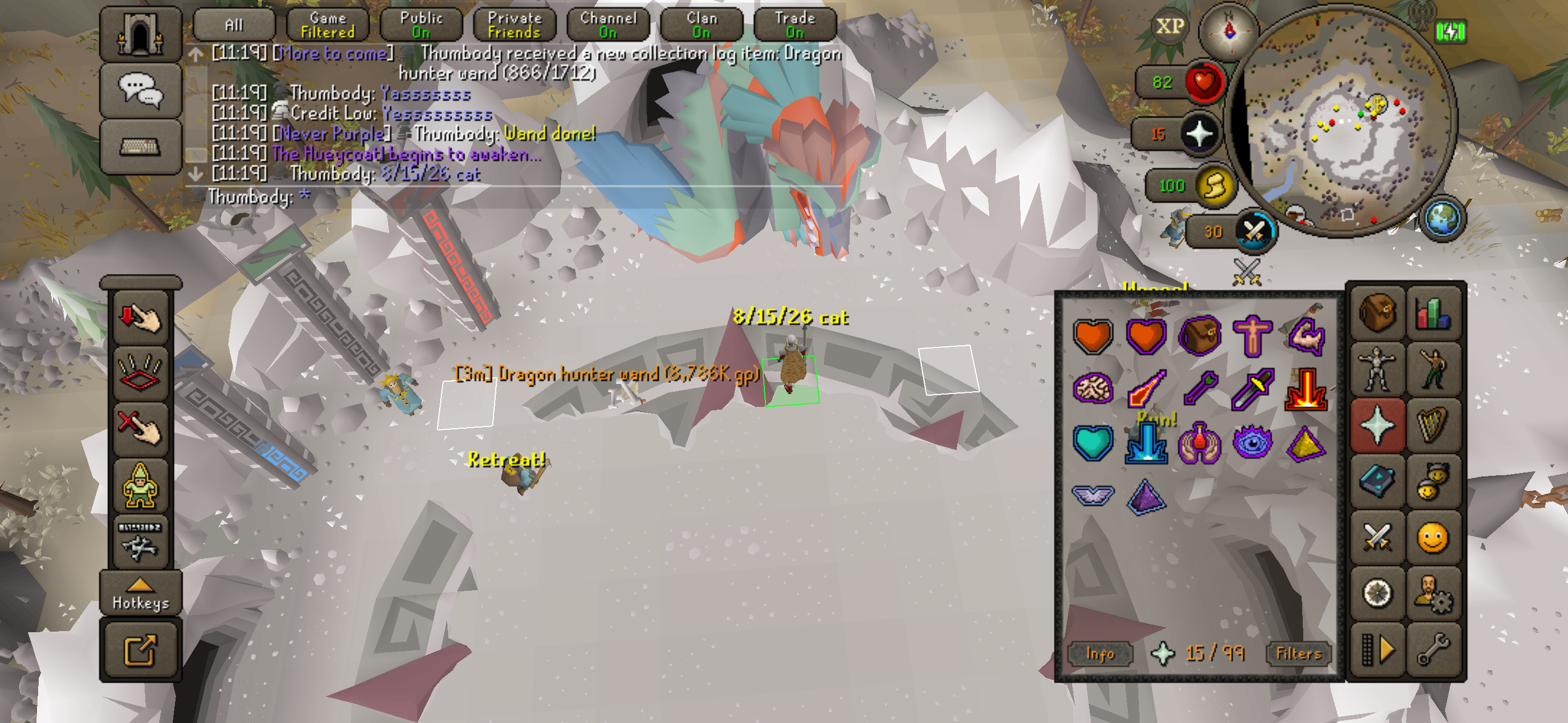 Thumbody's Dragon Hunter Wand drop