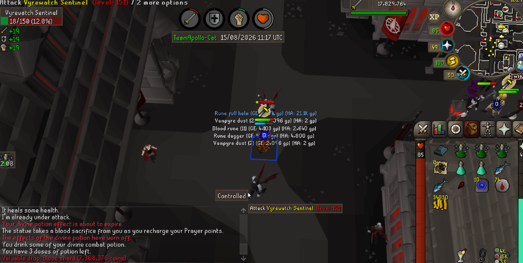 FinStara's Blood Shard drop
