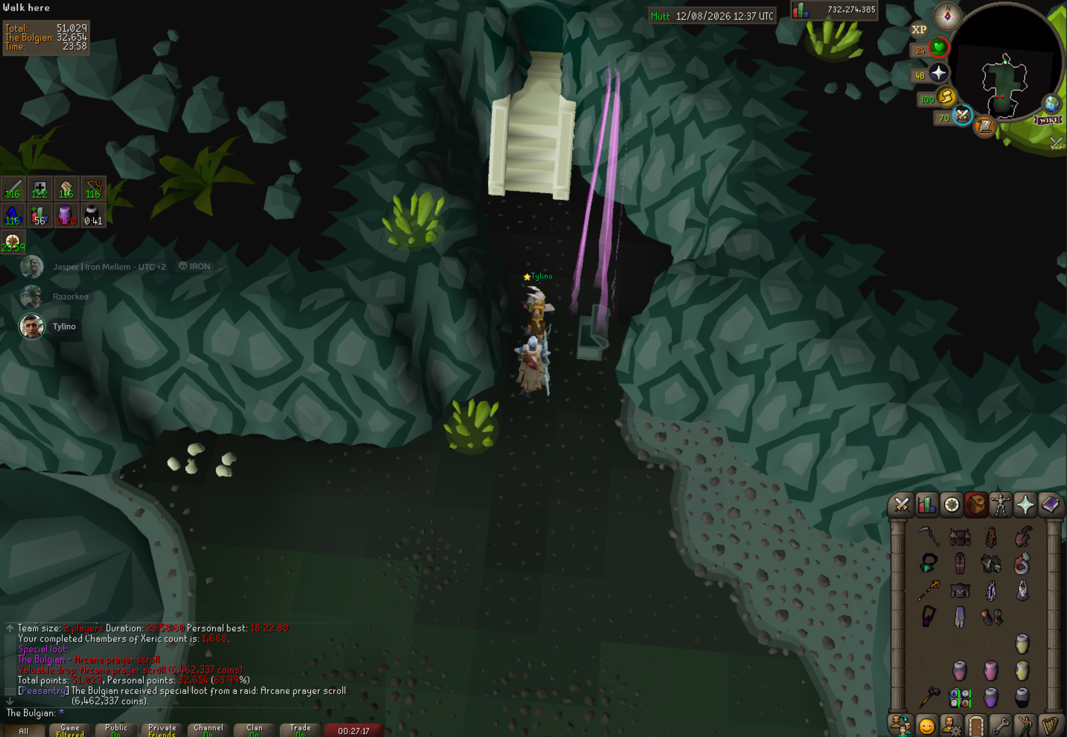 The Bulgian's Chambers of Xeric drop