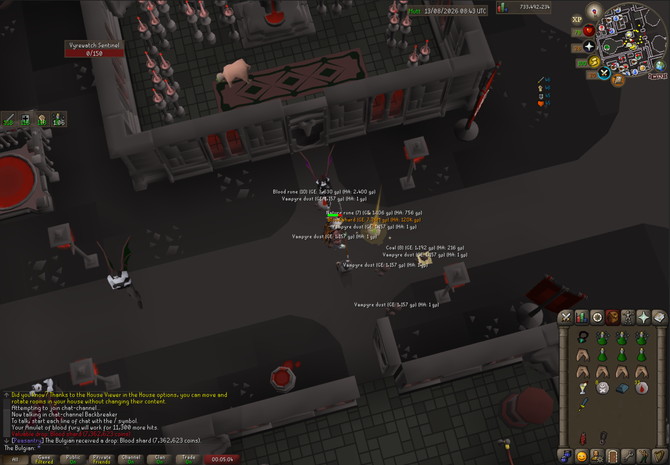 The Bulgian's Blood Shard drop