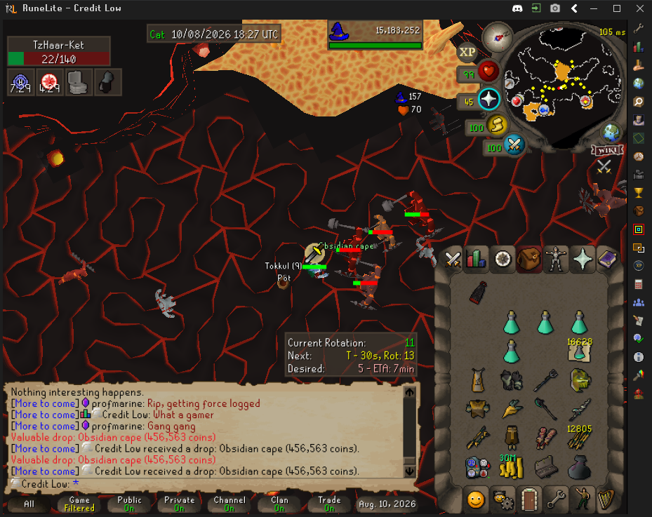 Credit Low's Obsidian Armor drop