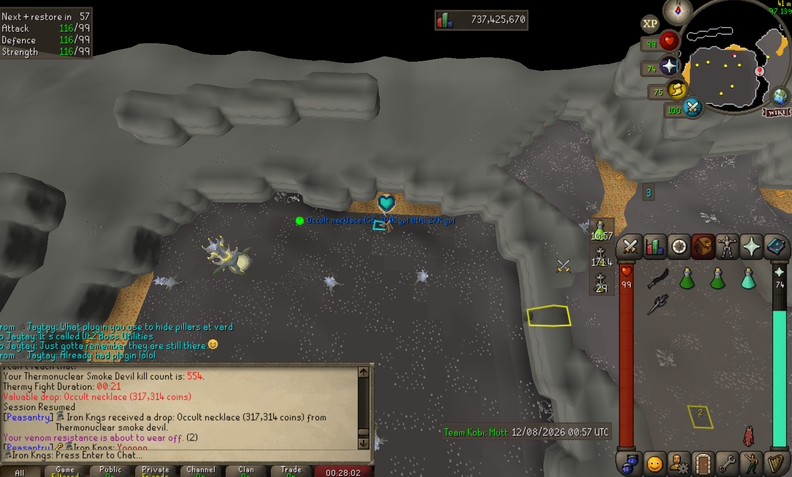 Iron Kngs's Slayer Boss Uniques (Cerb, Rax, Thermy & Hydra) drop