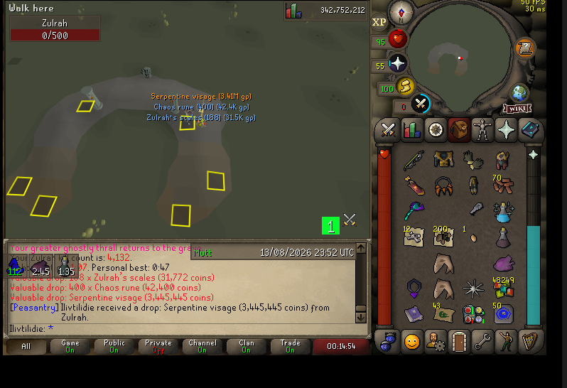 ilivtilidie's Zulrah drop