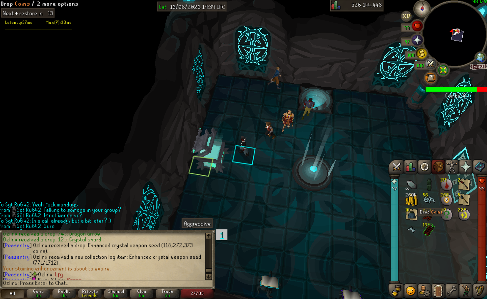 Ozlinx's Gauntlet drop