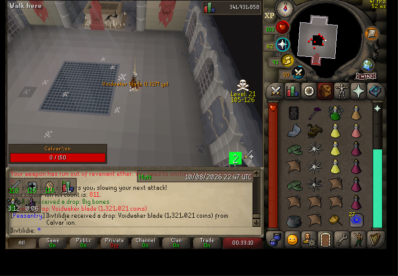 ilivtilidie's Wilderness Bosses (Callisto, Venenatis & Vet'ion) drop
